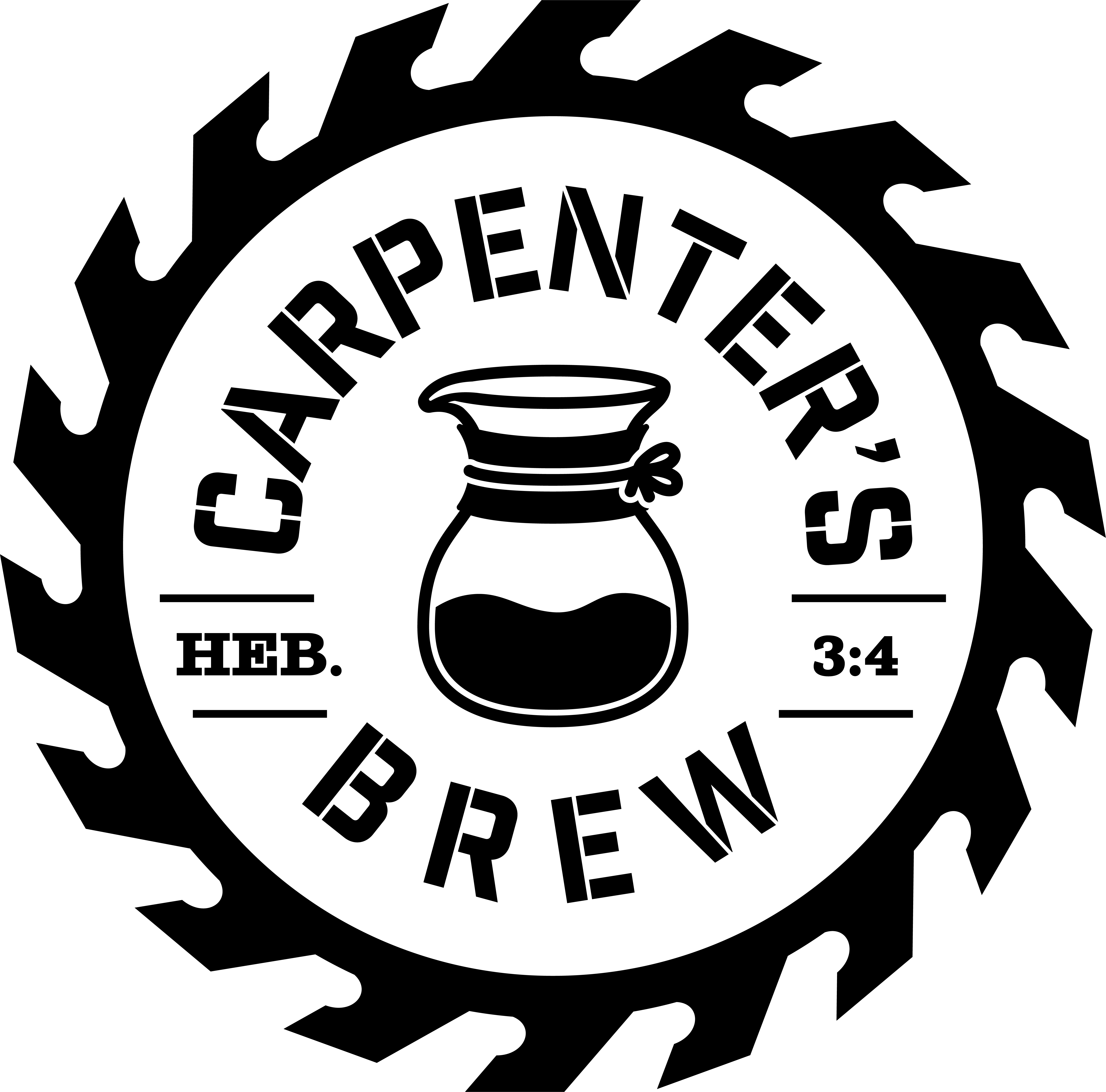 Carpenter's Brew Coffee — Black logo
